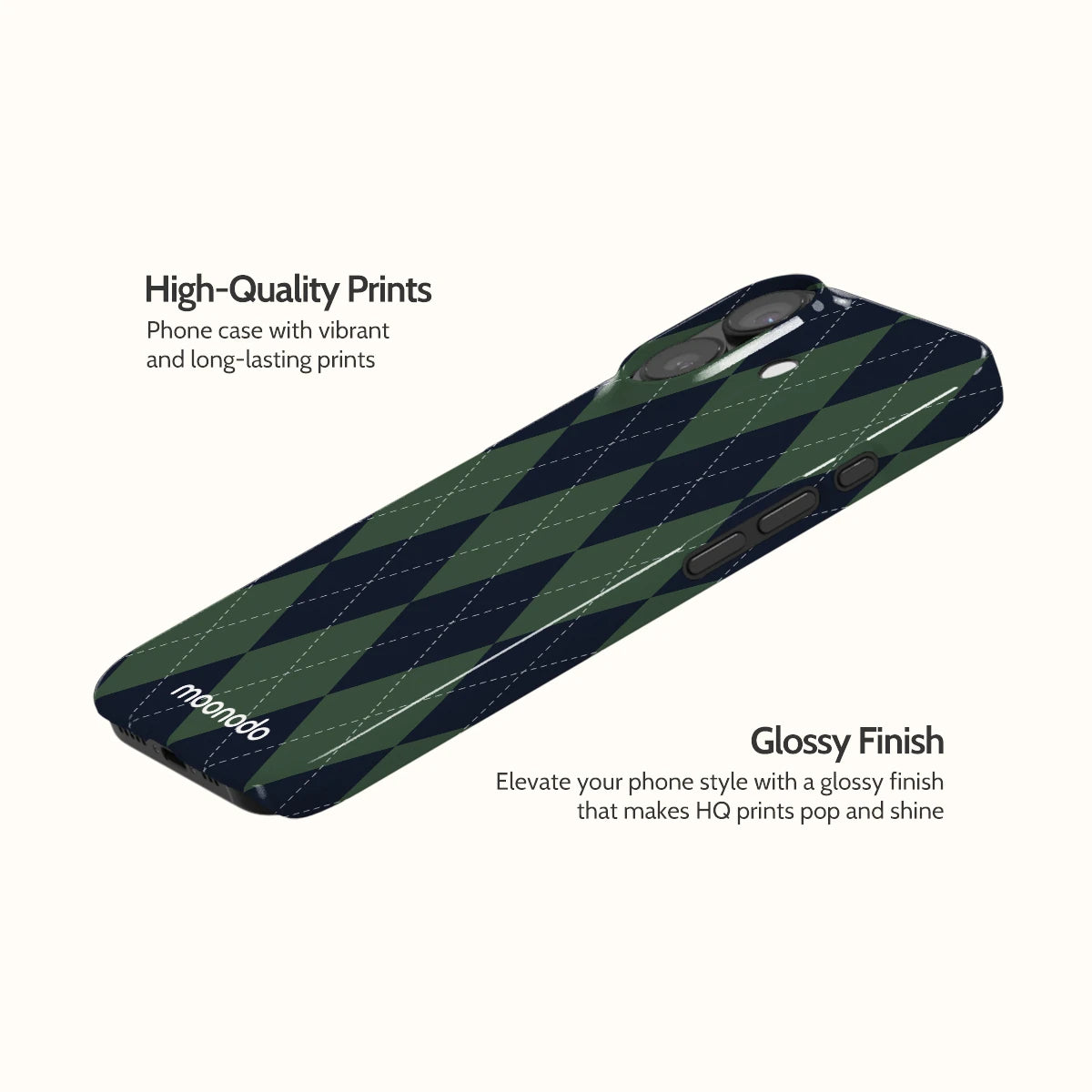 Pine Argyle - iPhone 17 Case