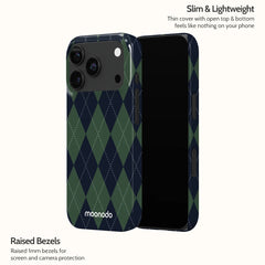 Pine Argyle - iPhone 17 Pro Case