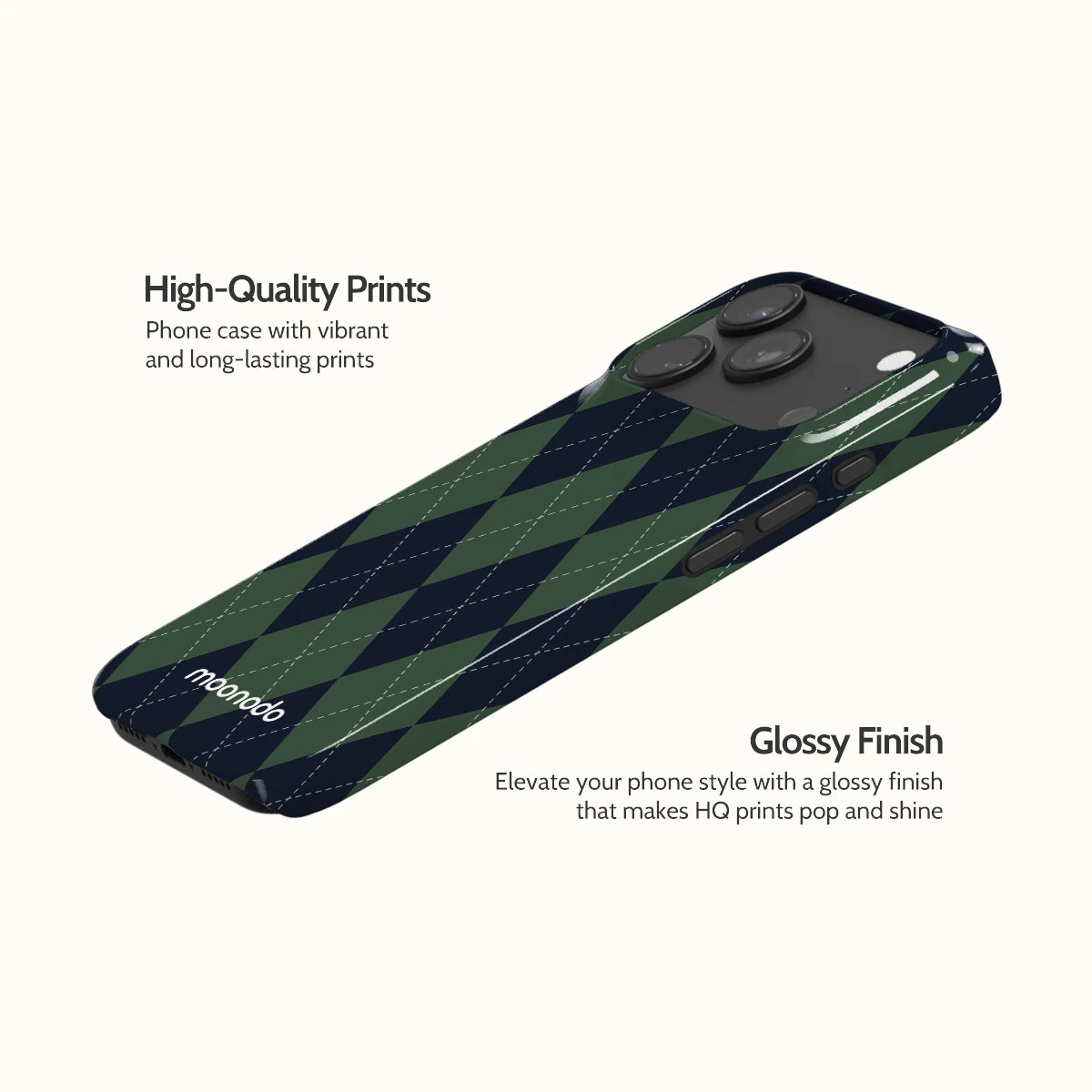 Pine Argyle - iPhone 17 Pro Case