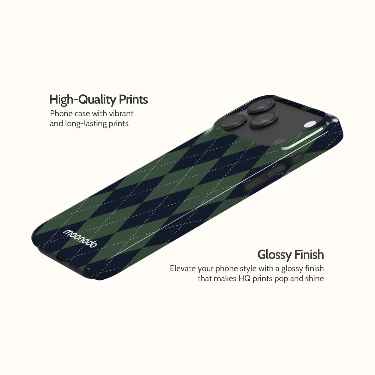 Pine Argyle - iPhone 17 Pro Max Case