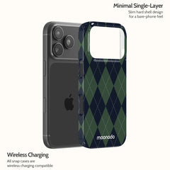 Pine Argyle - iPhone 18 Pro Case