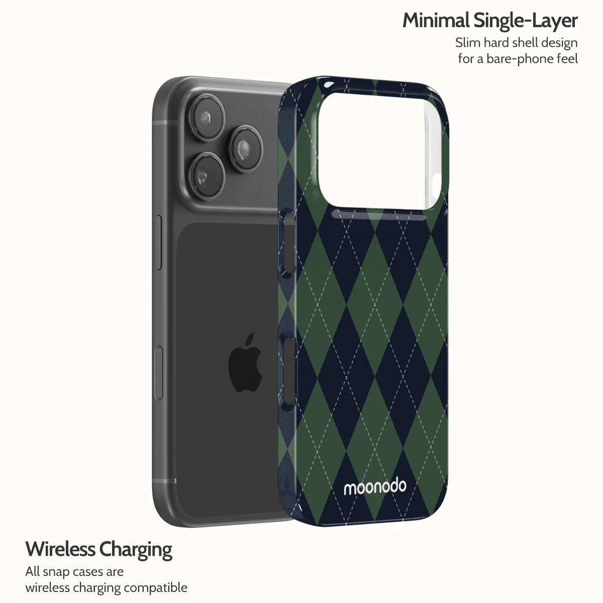 Pine Argyle - iPhone 18 Pro Case