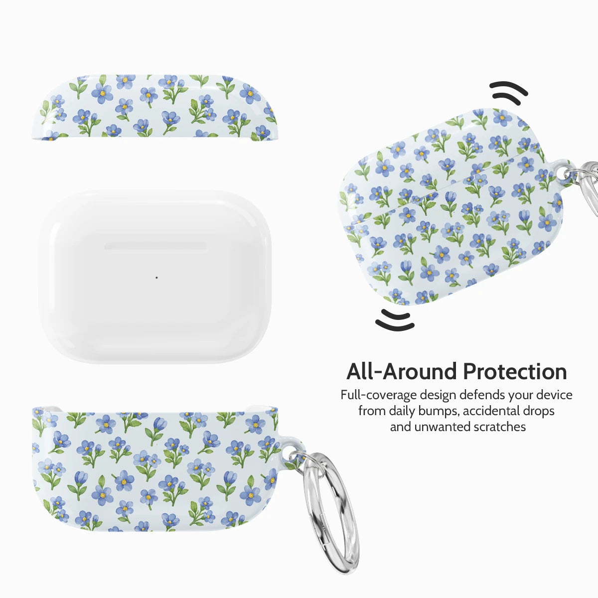 Azure Posies - AirPods Pro 1 Case