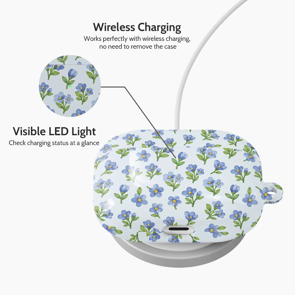 Azure Posies - AirPods Pro 1 Case