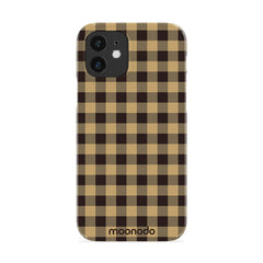 Umber Check - iPhone 12 Case