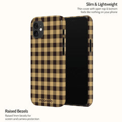 Umber Check - iPhone 12 Mini Case