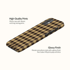 Umber Check - iPhone 12 Mini Case