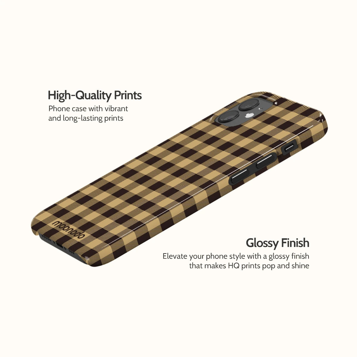 Umber Check - iPhone 12 Mini Case