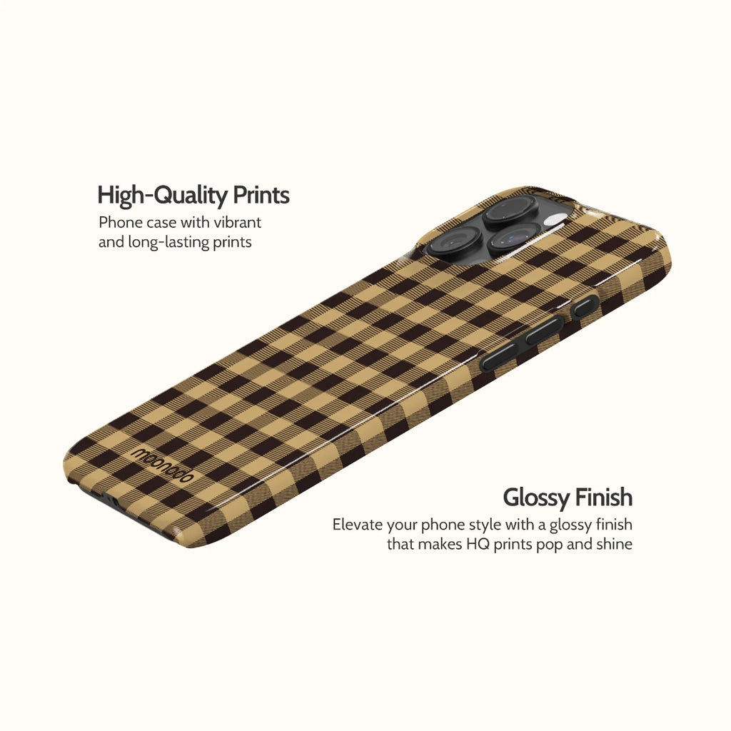 Umber Check - iPhone 15 Pro Max Case