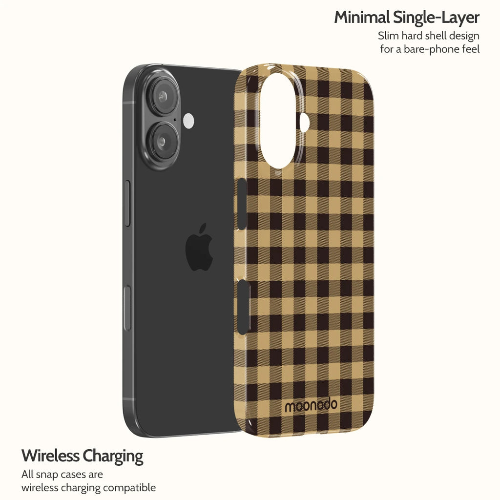 Umber Check - iPhone 16 Case