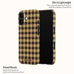 Umber Check - iPhone 16 Case
