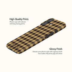 Umber Check - iPhone 16 Case