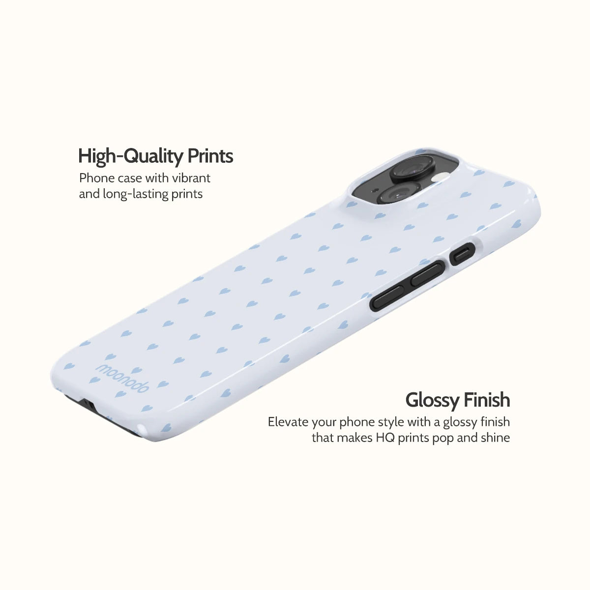 Powder Hearts - iPhone 15 Case