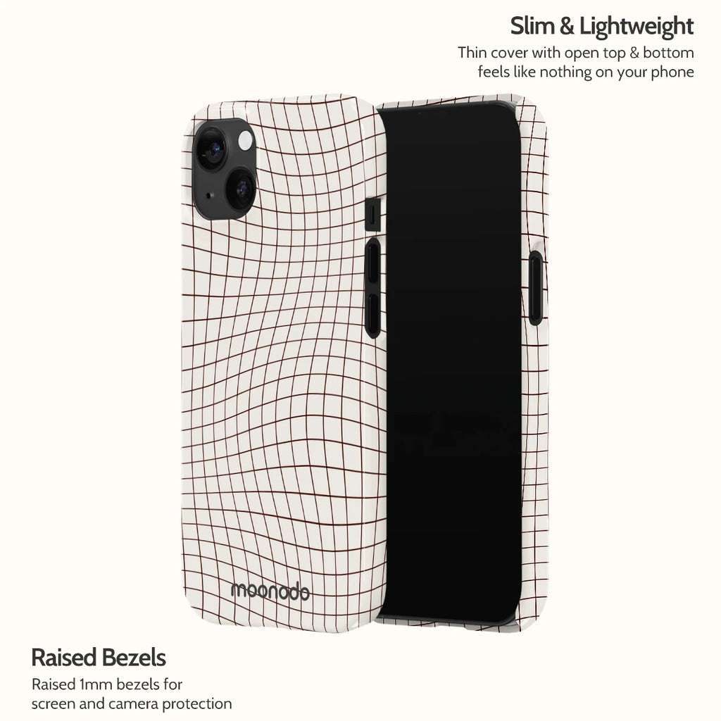 Sepia Grid - iPhone 13 Case