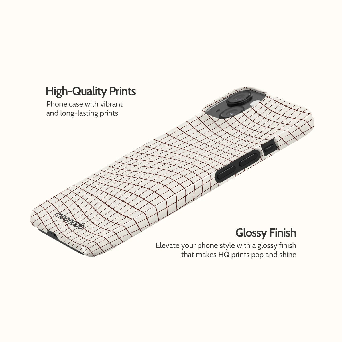 Sepia Grid - iPhone 14 Case