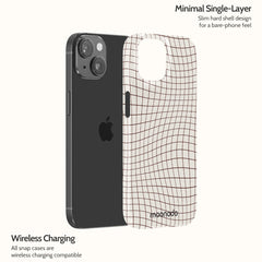 Sepia Grid - iPhone 15 Case