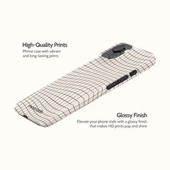 Sepia Grid - iPhone 15 Case