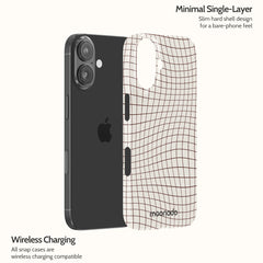 Sepia Grid - iPhone 16 Case