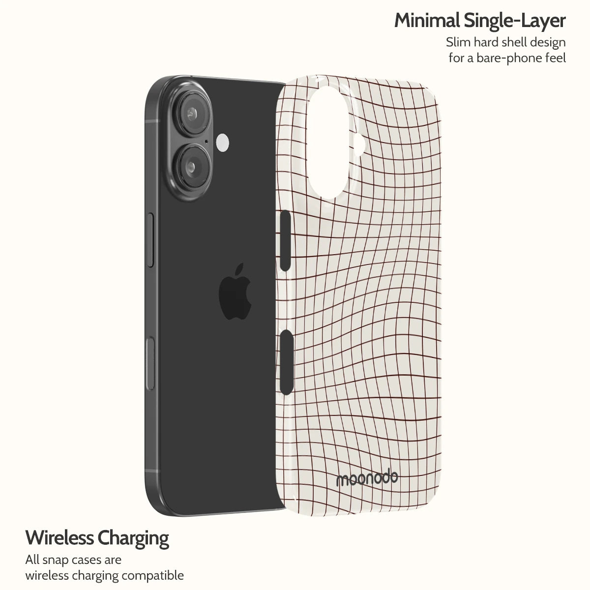 Sepia Grid - iPhone 16 Case