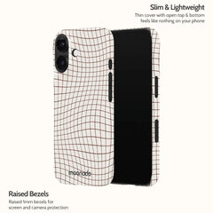 Sepia Grid - iPhone 16 Case