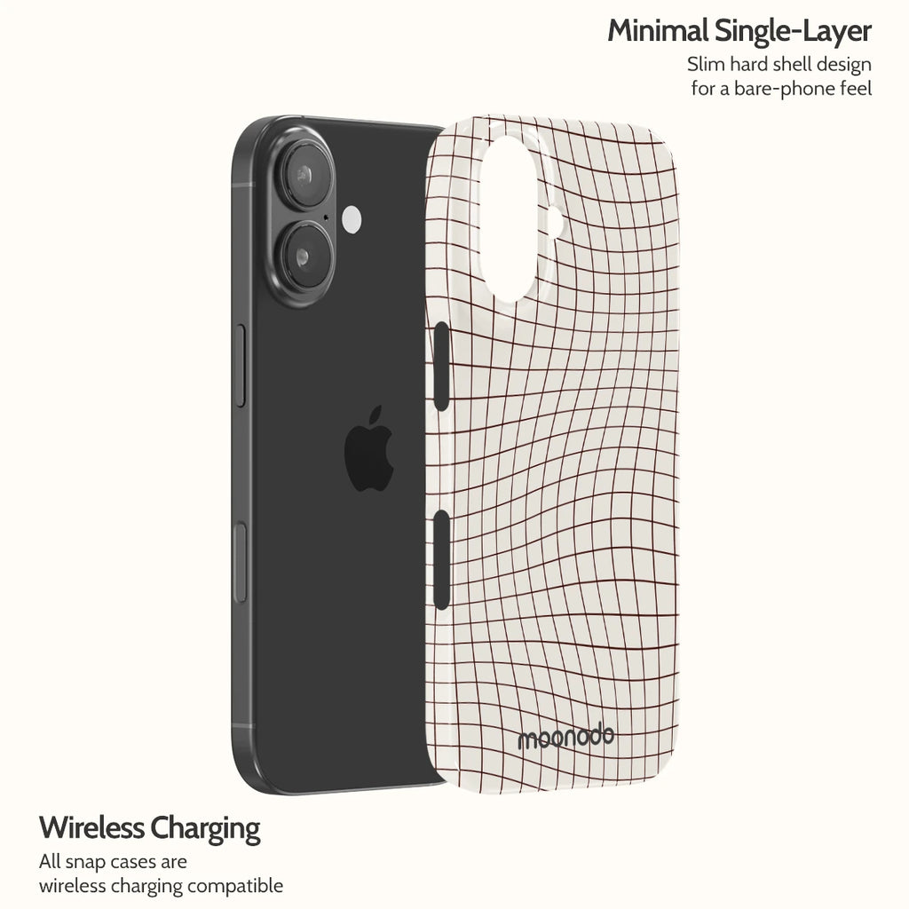 Sepia Grid - iPhone 17 Case