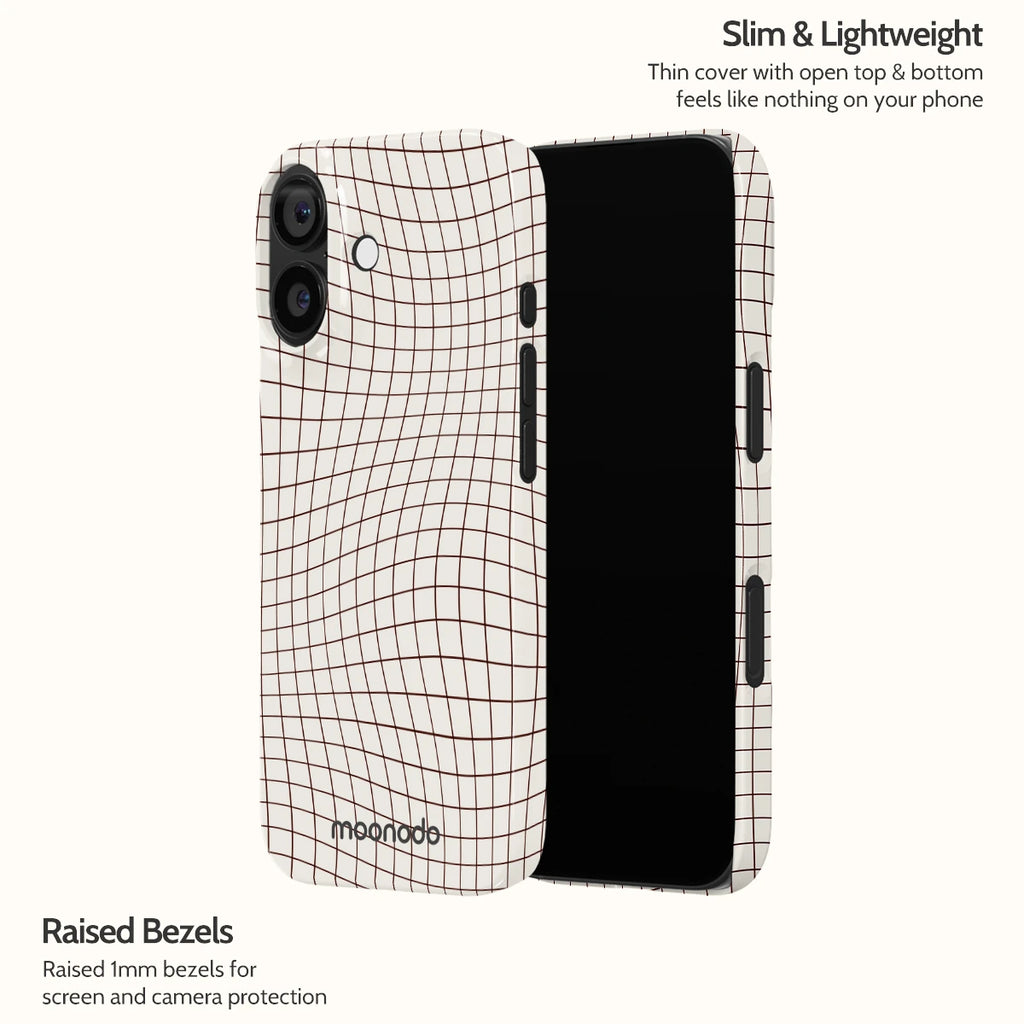 Sepia Grid - iPhone 17 Case