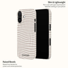 Sepia Grid - iPhone 17 Case