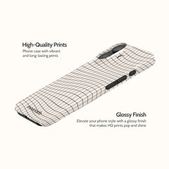 Sepia Grid - iPhone 17 Case