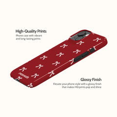 Garnet Bows - iPhone 14 Case