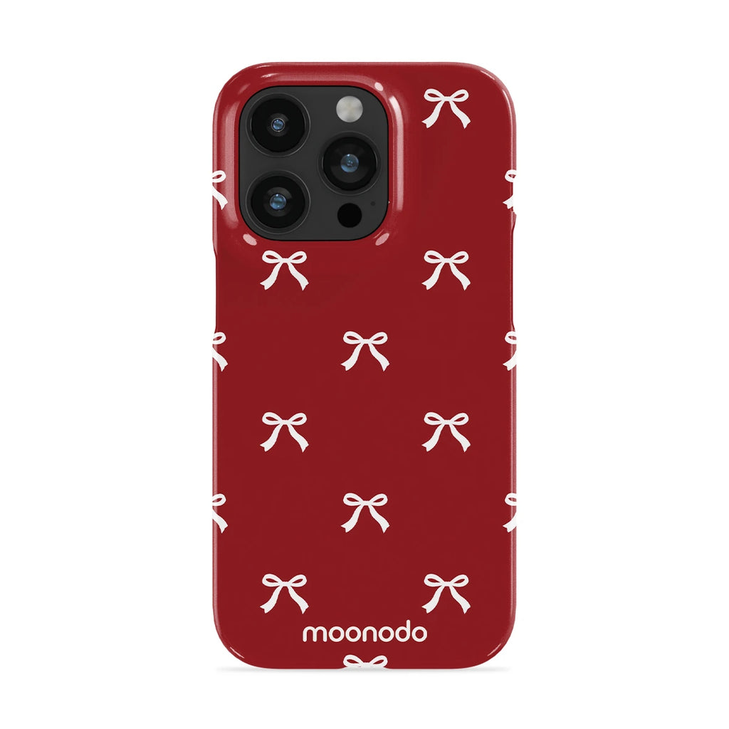 Garnet Bows - iPhone 14 Pro Case