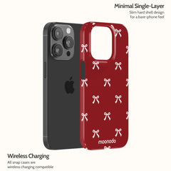 Garnet Bows - iPhone 14 Pro Case