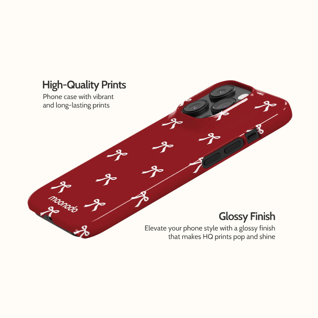 Garnet Bows - iPhone 14 Pro Case
