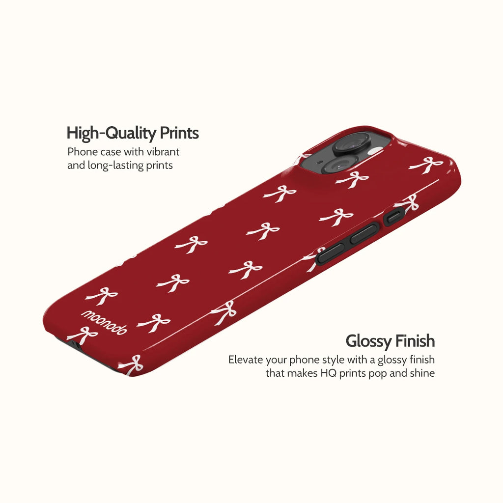 Garnet Bows - iPhone 15 Case