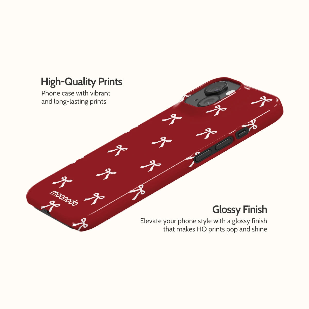 Garnet Bows - iPhone 15 Case
