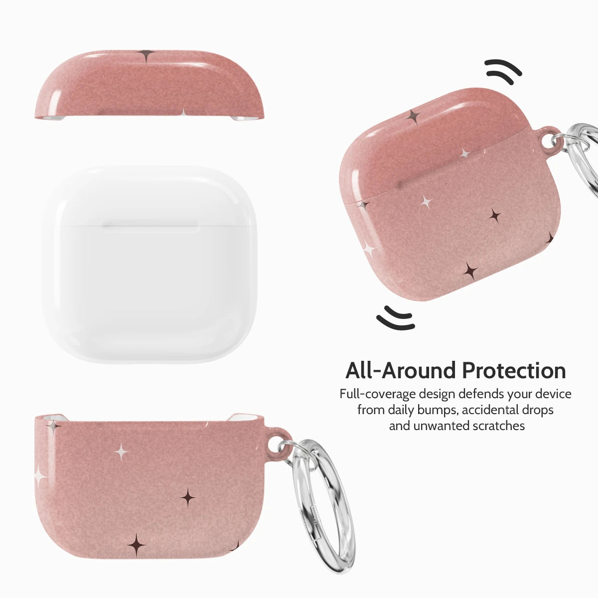 Rose Stardust - AirPods 4 Case