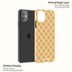 Peach Tartan - iPhone 11 Case